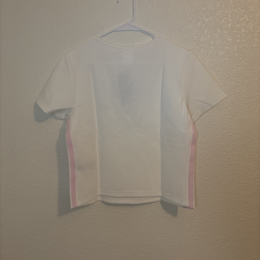 Adidas SEASONAL ESSENTIALS 3-STRIPES CROP TEE size XL women's - Picture 13 of 16